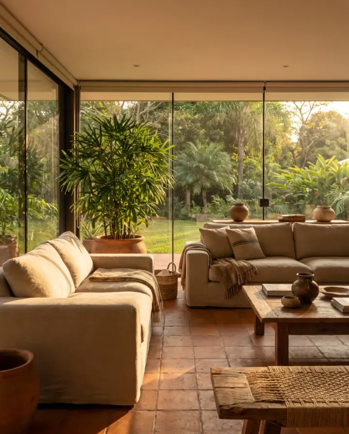 Interior de una casa en Paraguay